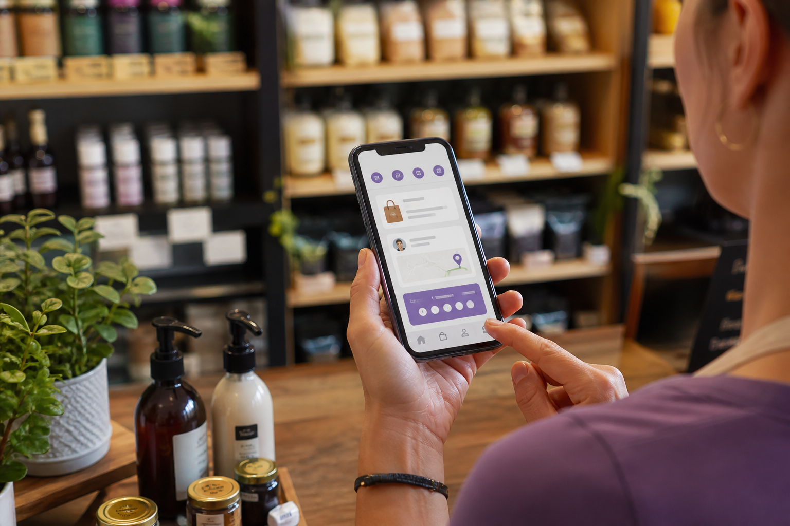 Local business mobile app preview